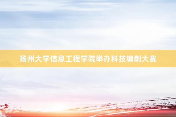 扬州大学信息工程学院举办科技编削大赛